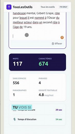 ⏱️ Compteur de Texte Facile : Mots & Caractères en 1 Clic ! #Shorts