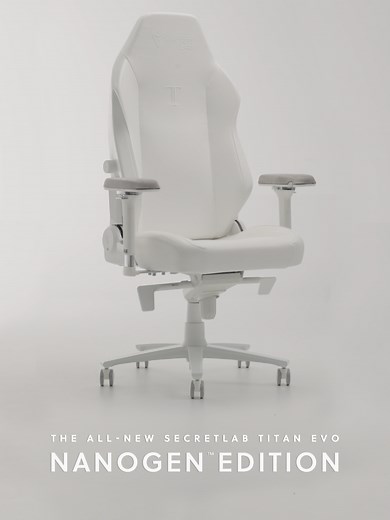 Luxurious Secretlab TITAN Evo NanoGen™ Edition Chair in Pure White
