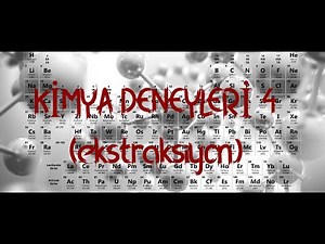 EKSTRAKSİYON #ekstraksiyon #özütleme #kimyabilimi