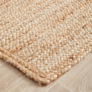 Handmade Braided Jute Rug: Boho Natural Fiber Carpet - Etsy