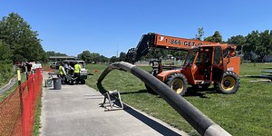 Sewer pipe collapses into Omaha creek; residents advised to stay out