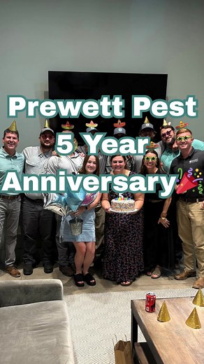 Look who just turned 5🥳🎉With offices in Auburn, Fairhope,Tuscaloosa, and Huntsville, we offer Pest Control for the Modern World🌎⚡️ Modern - Convenient - Effective. #happybirthday #prewettpestcontrol #5yearsold | Prewett Pest Control