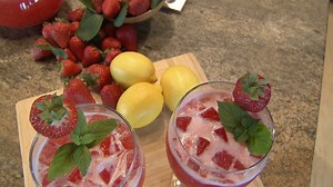 There's nothing like a glass of strawberry lemonade on a warm day! Even better - homemade strawberry lemonade. This is one of my favorite spring drink recipes, made best with fresh strawberries. I like my lemonade SWEET, but feel free to adjust the amount sugar or sugar substitute to fit your preference. Enjoy! | P. Allen Smith