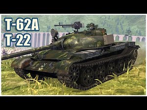 T-22 medium & T-62A • WoT Blitz Gameplay