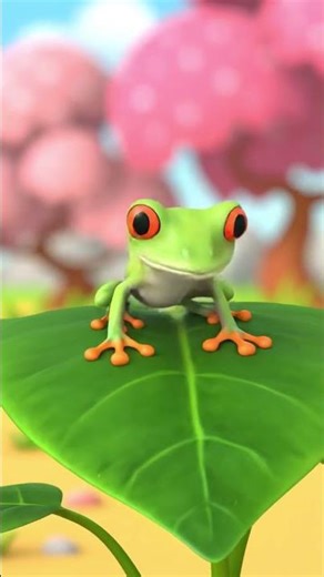 Cute Frog Leaf Hop Loop 🐸 | Kids Cartoon Short