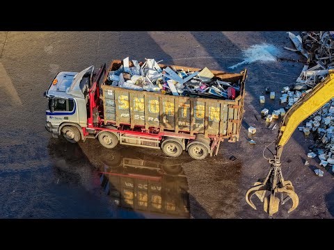 Massive Scrap Yard in Action 🔥 Heavy-Duty Machines, Endless Metal & Non-Stop Trucks | Liverpool