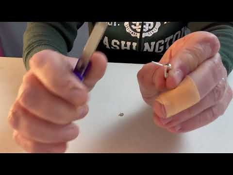 Straightening a stud earring post
