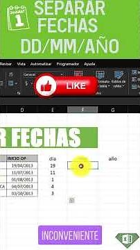 How to SEPARATE Day, Month and Year | Excel in seconds
