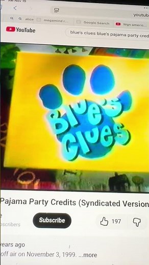Janice Burgess/Blue’s Clues/Nick Jr Lions/Relish Productions (1999)