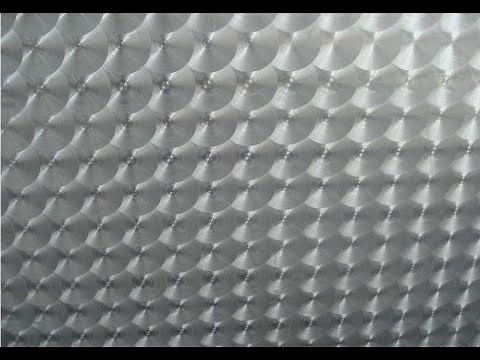 swirls and circular patterns on aluminum and stainless steel