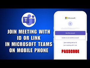 How to Join a Meeting in Microsoft Teams on Mobile Phone 2026 - Join Teams Meeting on Phone 2026