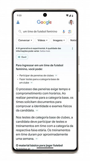 Google Brasil on Instagram: "A Busca do Google ficou ainda mais rápida e fácil com a ✨IA generativa✨. A Experiência de Pesquisa Generativa (SGE) está em fase experimental, e está disponível no Search Labs. Saiba mais sobre essa nova função no link da bio, depois nos conta o que achou 😉"