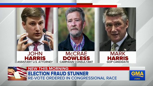 New election ordered in NC after fraud allegations