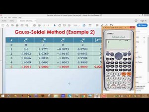 (iterative solutions of linear systems_part2(Jacobi ,Gauss Seidel ,Relaxation شرح عربى