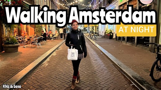 Evening Walk Through Downtown Amsterdam