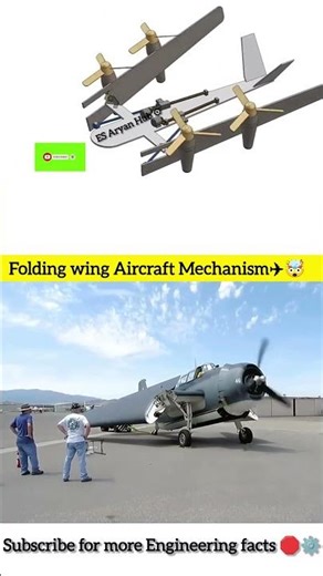 Folding wing Aircraft Mechanism✈️🤯 | Eagle Plane🦅#shorts #aircraft #mechanism #airplane #mechanical