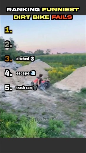 FUNNIEST DIRT BIKE FAILS Ranked 🚲#shorts
