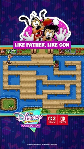 Return to Spoonerville Island with Goofy & Max in Goof Troop in The Disney Afternoon Collection.🏖️