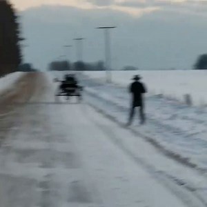 WATCH: Here's one way to go skiiing... 😂 Captured by Tony Reale in Ladysmith, Wisconsin. | CBS 58