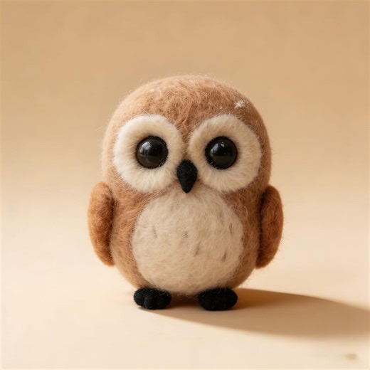 Handmade Felted Wool Owl Figurine, Figurine Felt Art Decor, Desktop Ornament Handcrafted Artwork, Children's Room Decor,custom Birthday Gift - Etsy