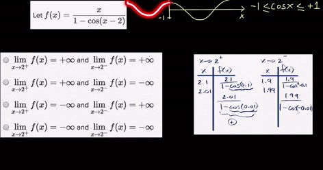 Analyzing unbounded limits: mixed function