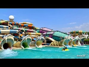 [HD] Slithers Water Slides Ride - Yas Waterworld Water Park