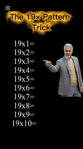 The 19 Times Table Trick (Students Love This Pattern) #math #multiplicationtrick #timestables #fyp