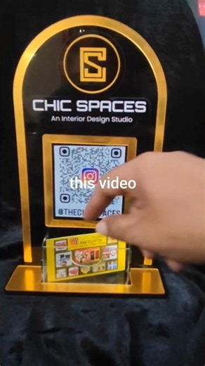 Scan karein, Connect ho jaayein — Instagram QR Scanner with visiting card holder #businessbranding