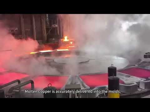 Turning Molten Copper into Anode Plates