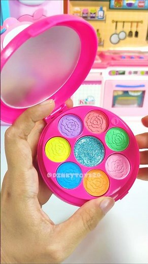 Satisfying Unboxing & Review My Melody Pink Mini Makeup Set | ASMR Video #toys #makeup