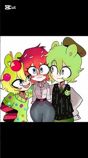 three way Kiss 💋😏 flippy x flaky x nutty animation #htf #animation #flippyxflaky #viral