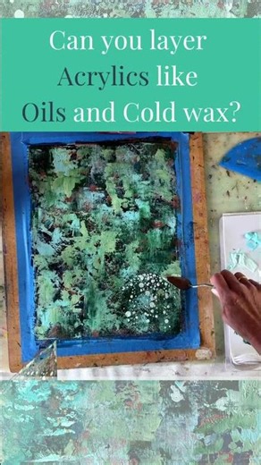 Can you layer Acrylics like Oils? Gel Medium Test! #acrylicpainting #beginnerarttips #heavygelmedium