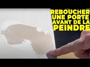 DOOR sanding, Repair and refill a door before painting it