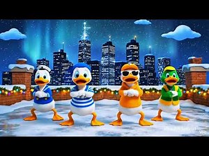 🦆 Four Dancing Ducks | Funniest 3D Cartoon Dance Ever! | Funny Animal Dance 2025