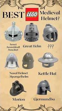 What Is YOUR Favorite Lego Medieval Helmet?🤔 #lego #legomedieval #legocastle #minifigures