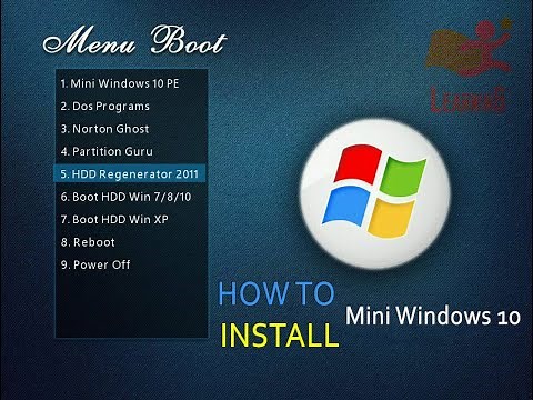 How to Install Mini Windows 10 to USB.