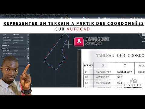 Comment entrer les coordonnées GPS d'un terrain pour avoir ces dimensions précise sur Autocad, Tuto.