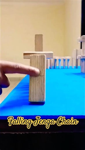 Jenga Chain Reaction You Can’t Stop Watching😍 #jenga #shorts #chainreaction