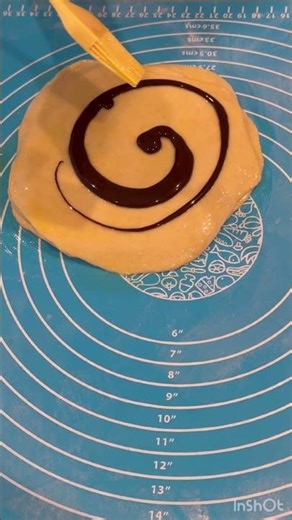Eggless chocolate croissant