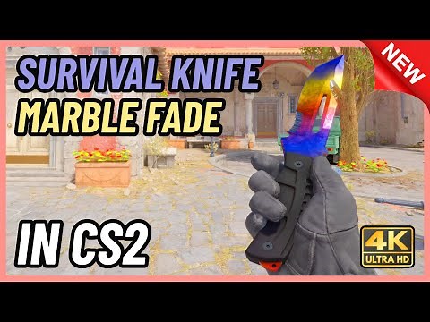 ★ CS2 Survival Knife Marble Fade | CS2 Knife In-Game Showcase [4K]