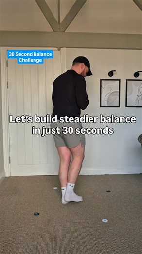My Virtual Trainer | Let’s build steadier balance in just 30 seconds 💙 This single-leg clock challenge helps improve balance, coordination, ankle strength and... | Instagram
