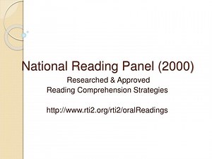 National Reading Panel (2000) - SlideServe