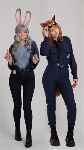 Bunny energy or fox energy?🐰🦊 💕 Both cosplay by (X)shirogane__sama #zootopia #judyhopps #nickwilde #cosplayer #zootopia2 #judyhoppscosplay #nickwildecosplay #cosplay | EZCosplay Costumes