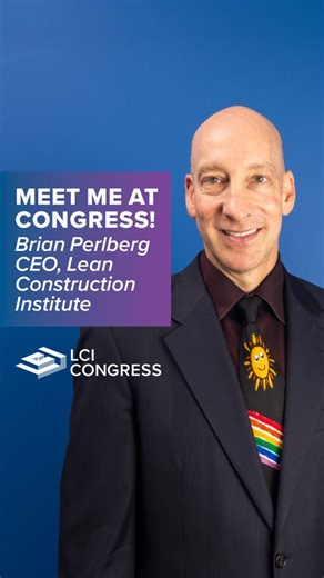 We can’t wait to see you at the 2025 LCI Congress in Arlington, TX this October 20-24! Hear from our new CEO, Brian Perlberg, as he shares his excitement for this year’s sessions, speakers, and Lean community connections. 👋 Meet Brian on the last stop of the Exhibit Hall Journey at the cornhole station on Wed. Oct. 22, 4:15-5:30pm. As the premier event for Lean in design and construction, LCI Congress brings together industry leaders and practitioners from across the country to advance collabor