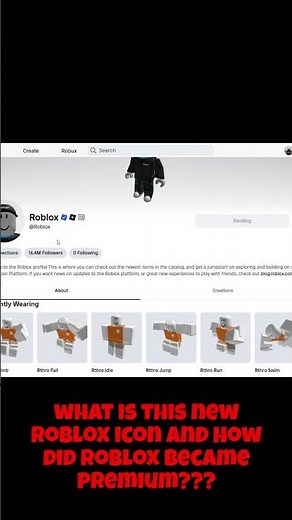 why the hell does roblox has premium and what is this new roblox icon next to his name? 💀💀💀 #roblox