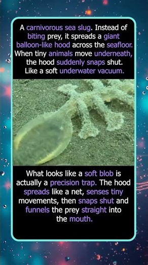 Sea Slug Hunts With a Living Net