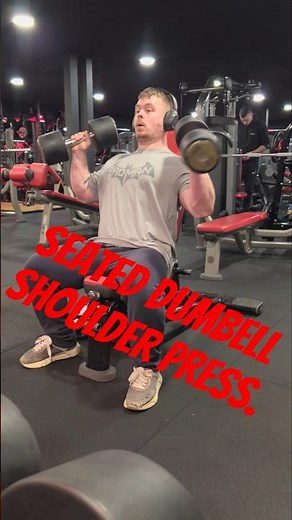 Seated Dumbbell Shoulder Press (DO THIS) 💪
