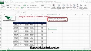 Campos calculados en una Tabla Dinámica – Especialistas En Excel