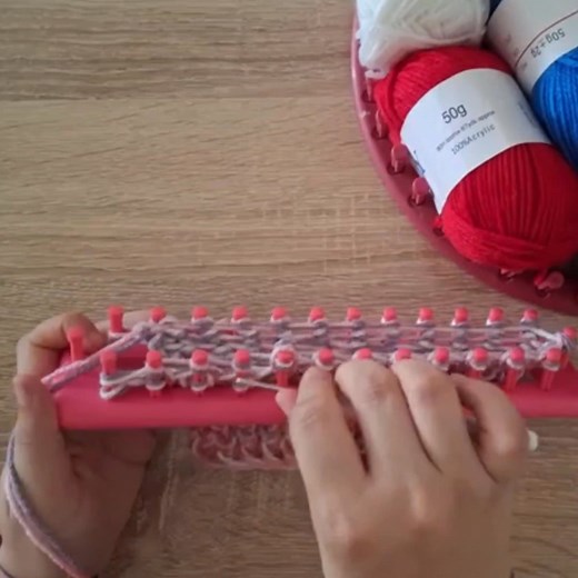 knitting loom for beginners step by step Partie 9 | Knitting loom scarf