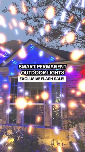 LIVE EXCLUSIVE FLASH SALE! Transform your home into the ultimate light show! With 90 modes, 16M colors, music sync, & year-round durability, these smart outdoor lights make every moment magical. Perfect for holidays or daily vibes. Tap to grab yours & outshine the neighborhood! #christmaslights #outdoorlights #holidaylights #christmasdecor #tiktokshopblackfriday permanent outdoor lights, smart RGB lights, app-controlled holiday lights, color changing LED lights, waterproof outdoor lighting, musi